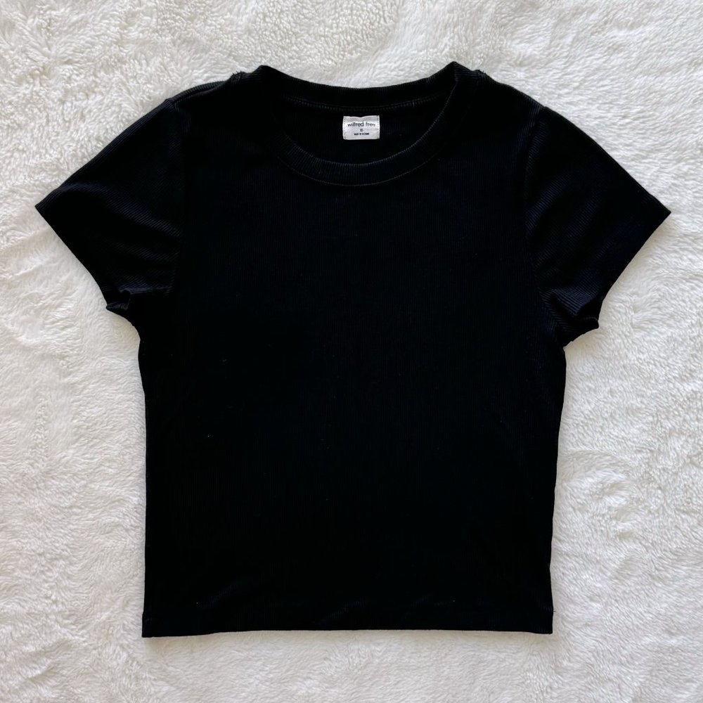 Aritzia Wilfred Free Go-to T-Shirt Black XS